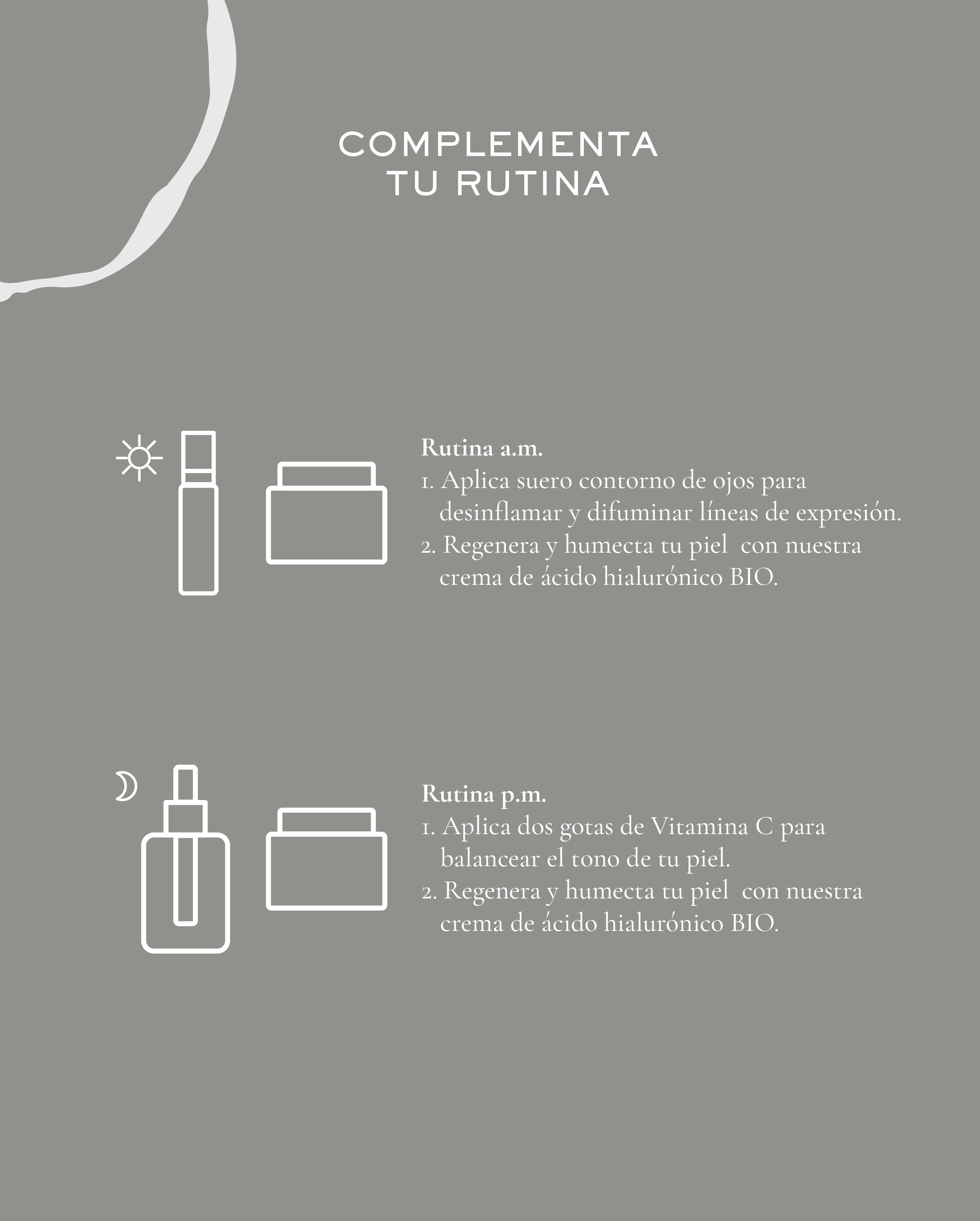 Suero contorno de ojos  Péptidos + Bambú